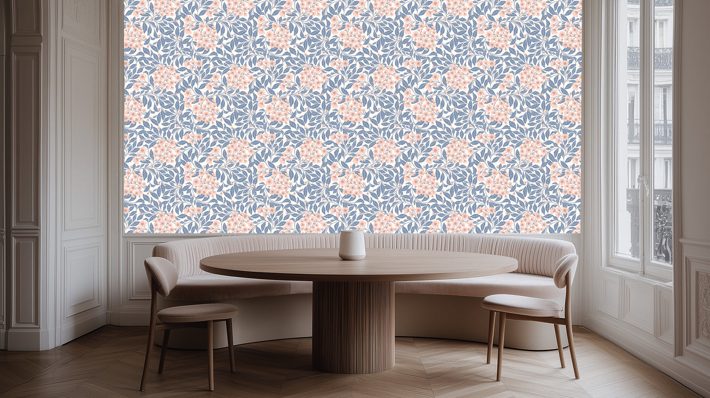 Dusty Pink Blossom Weave wall art - XWALLX
