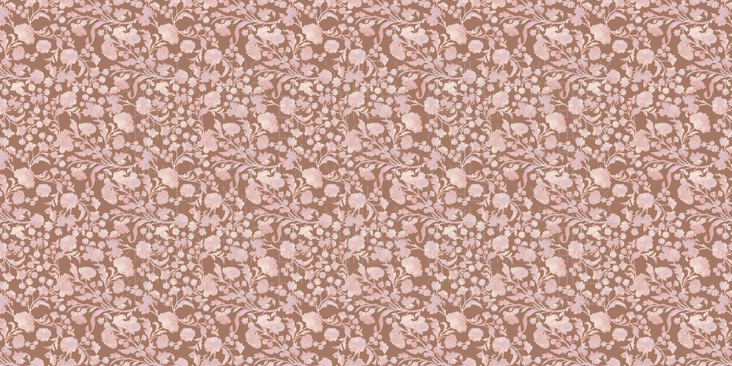 Blush Floral Vine wall mural - XWALLX