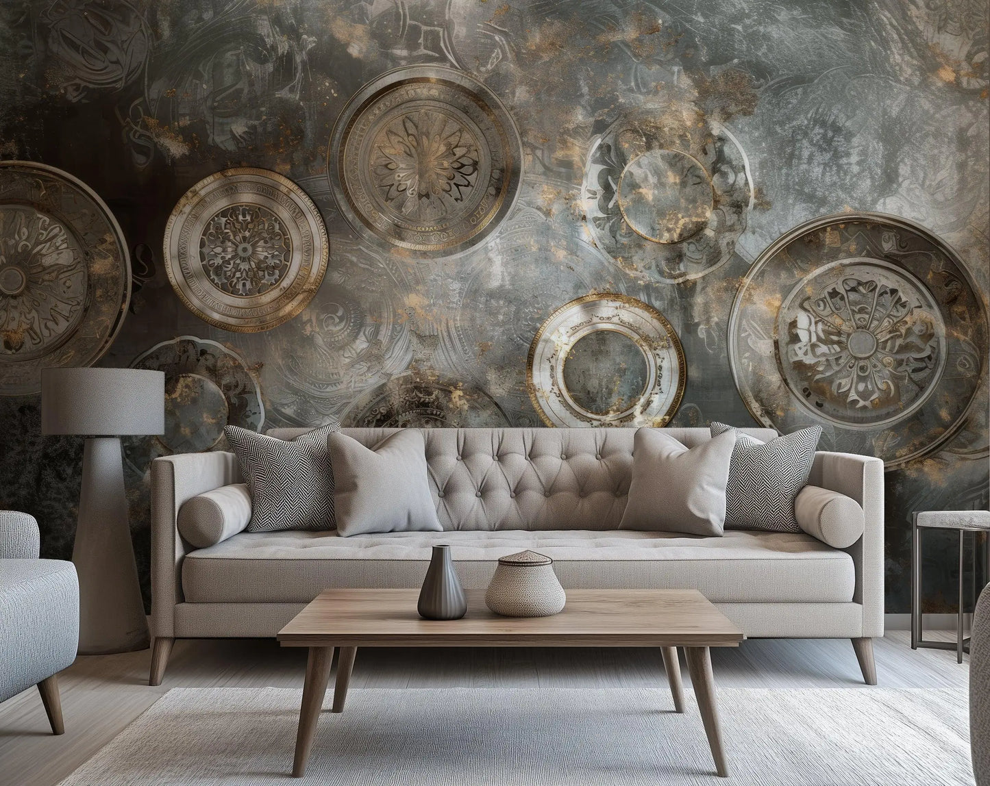 Vintage Industrial wallpaper mural - XWALLX