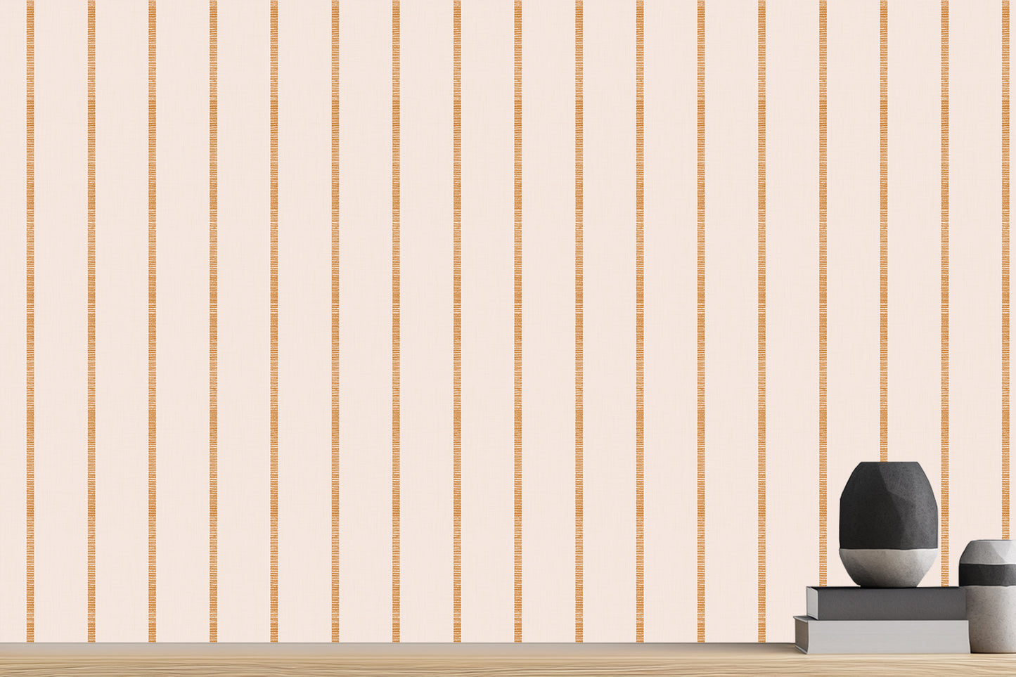 Elegant Coral Striped wall art - XWALLX