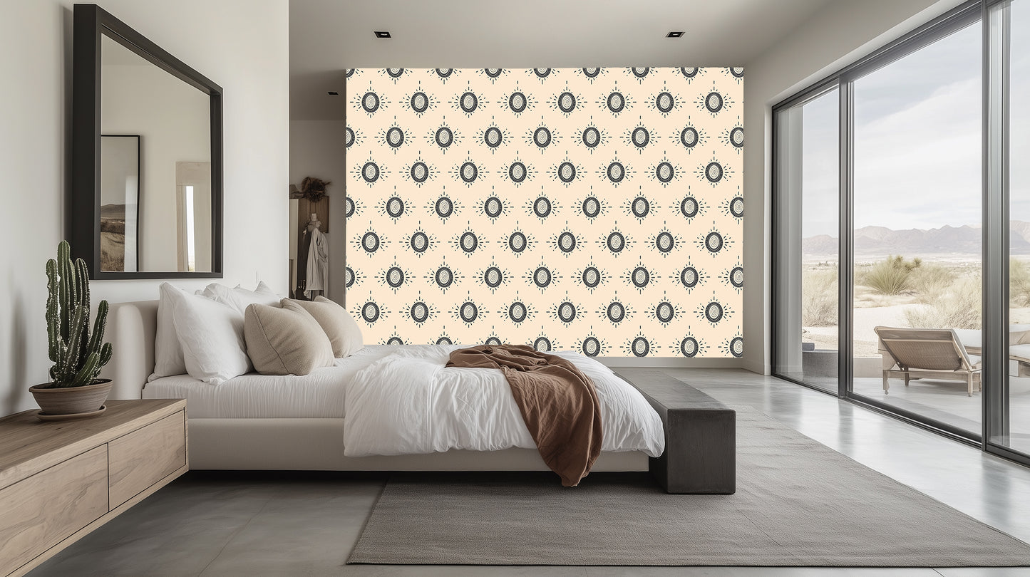 Sunburst Patterned wall mural - XWALLX