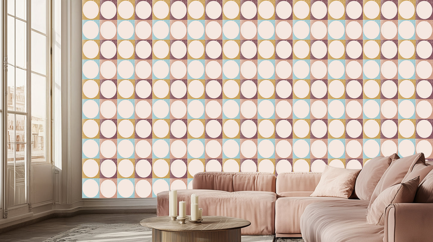 Geometric Harmony Wall Mural for Modern Spaces wall decor - XWALLX