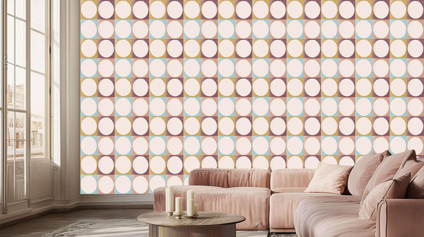 Geometric Harmony Wall Mural for Modern Spaces wall decor - XWALLX