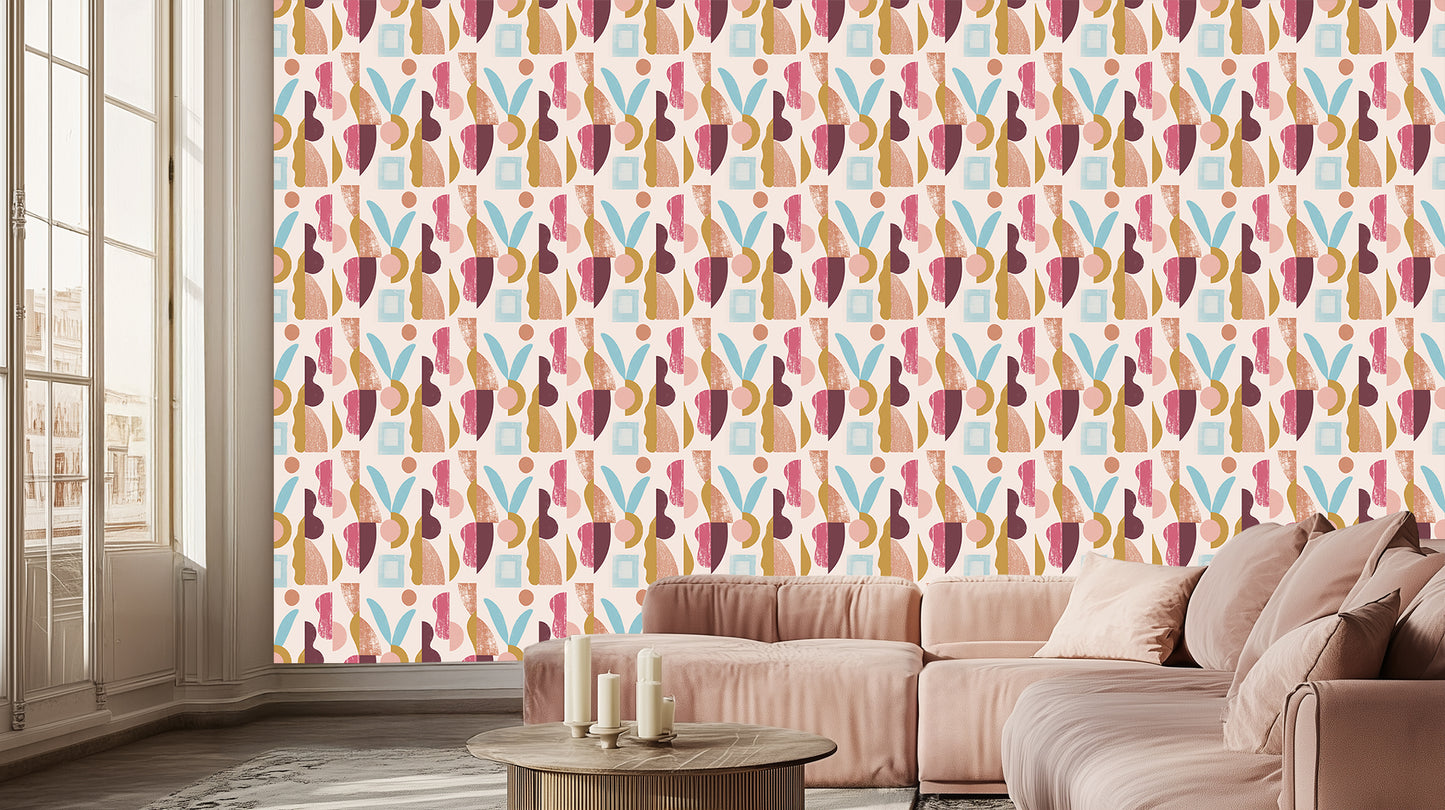 Whimsical Abstract Shapes wall decor - XWALLX