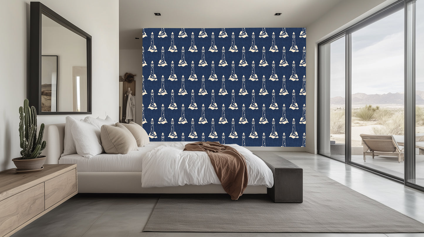 Beacon of Serenity Lighthouse wallpaper mural - XWALLX