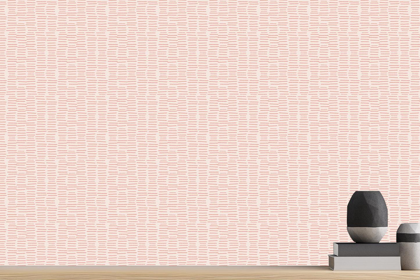 Textured Blush Stripe wall art - XWALLX