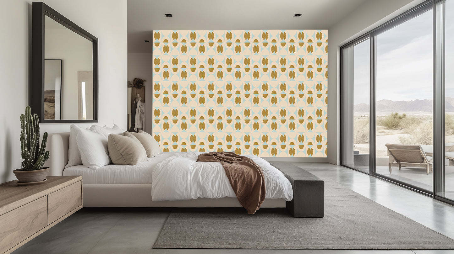 Abstract Geometric Harmony wall mural Mural wallpaper mural - XWALLX