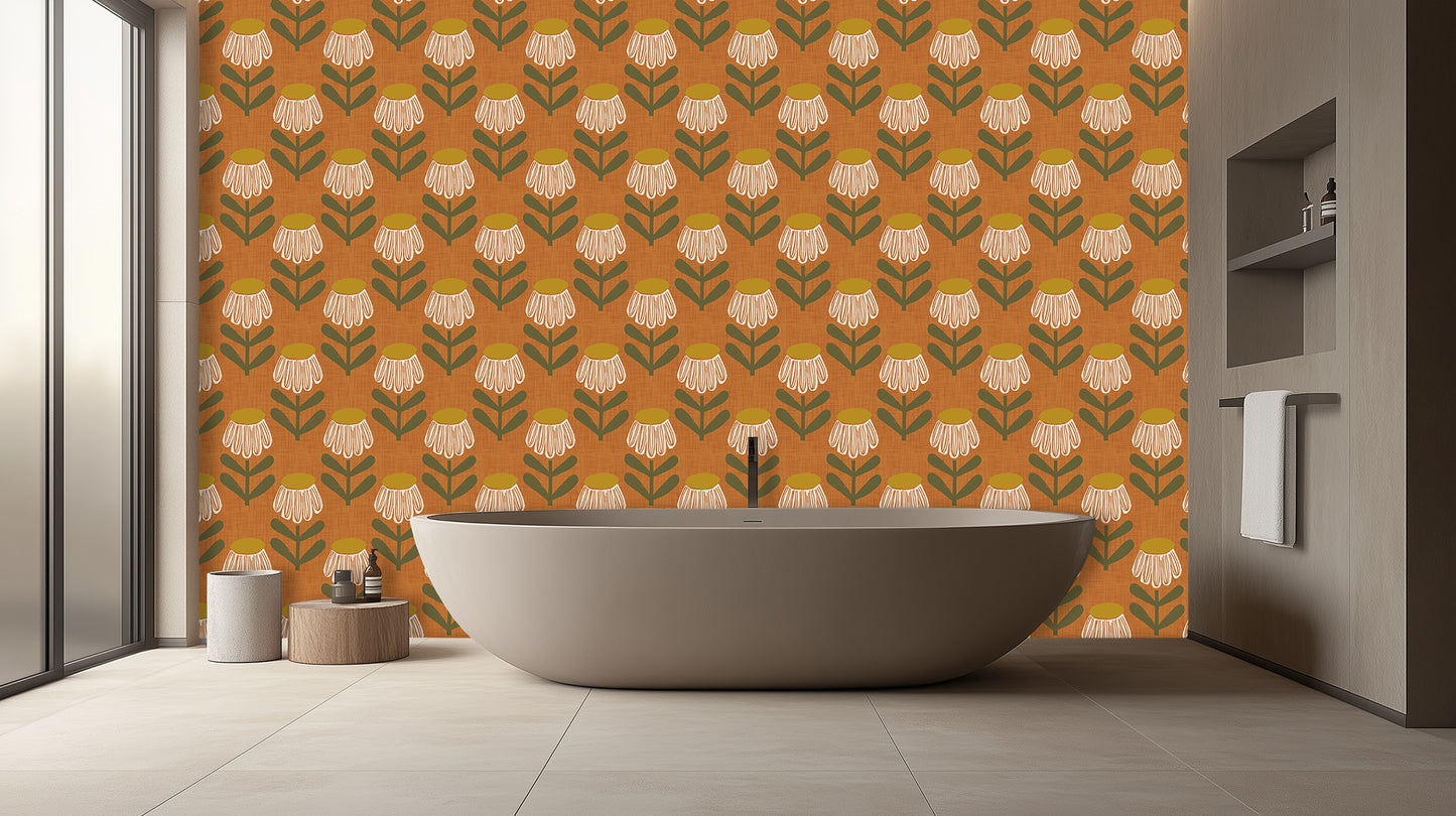 Vibrant Floral Pattern wall mural - XWALLX