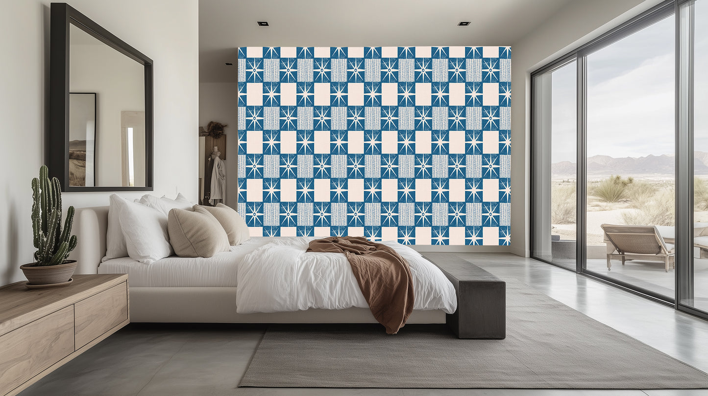 Starburst Geometric wallpaper mural - XWALLX