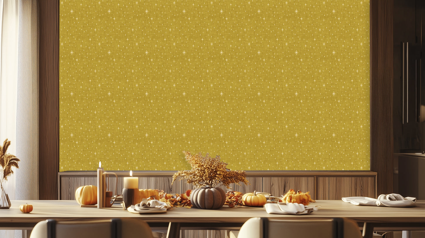 Golden Starry Skies wall mural - XWALLX