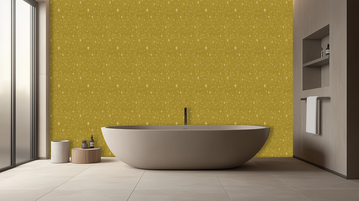 Golden Starry Skies wallpaper mural - XWALLX