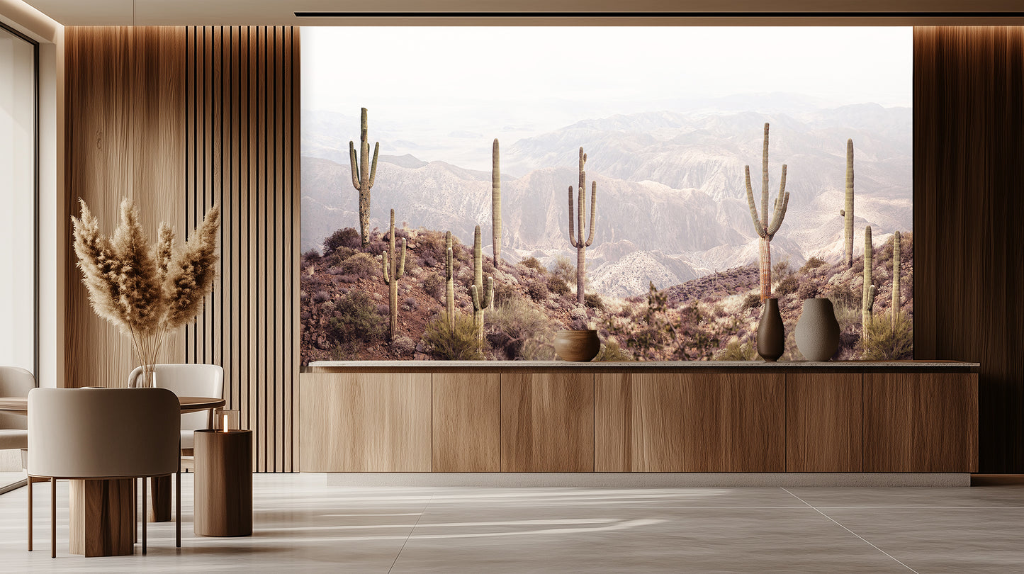 Majestic Cactus Landscape wallpaper - XWALLX