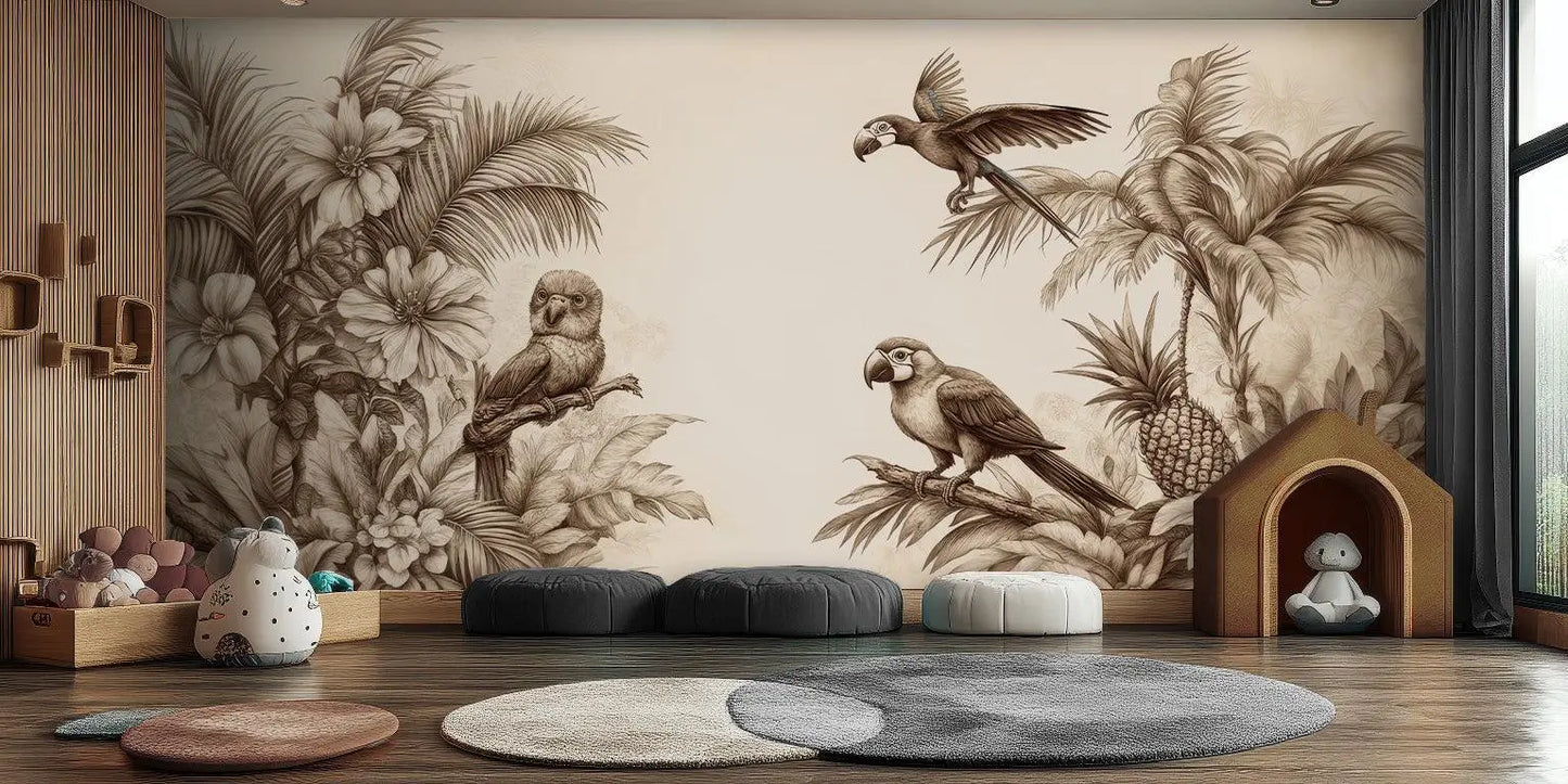 Vintage Tropical Jungle wall art - XWALLX