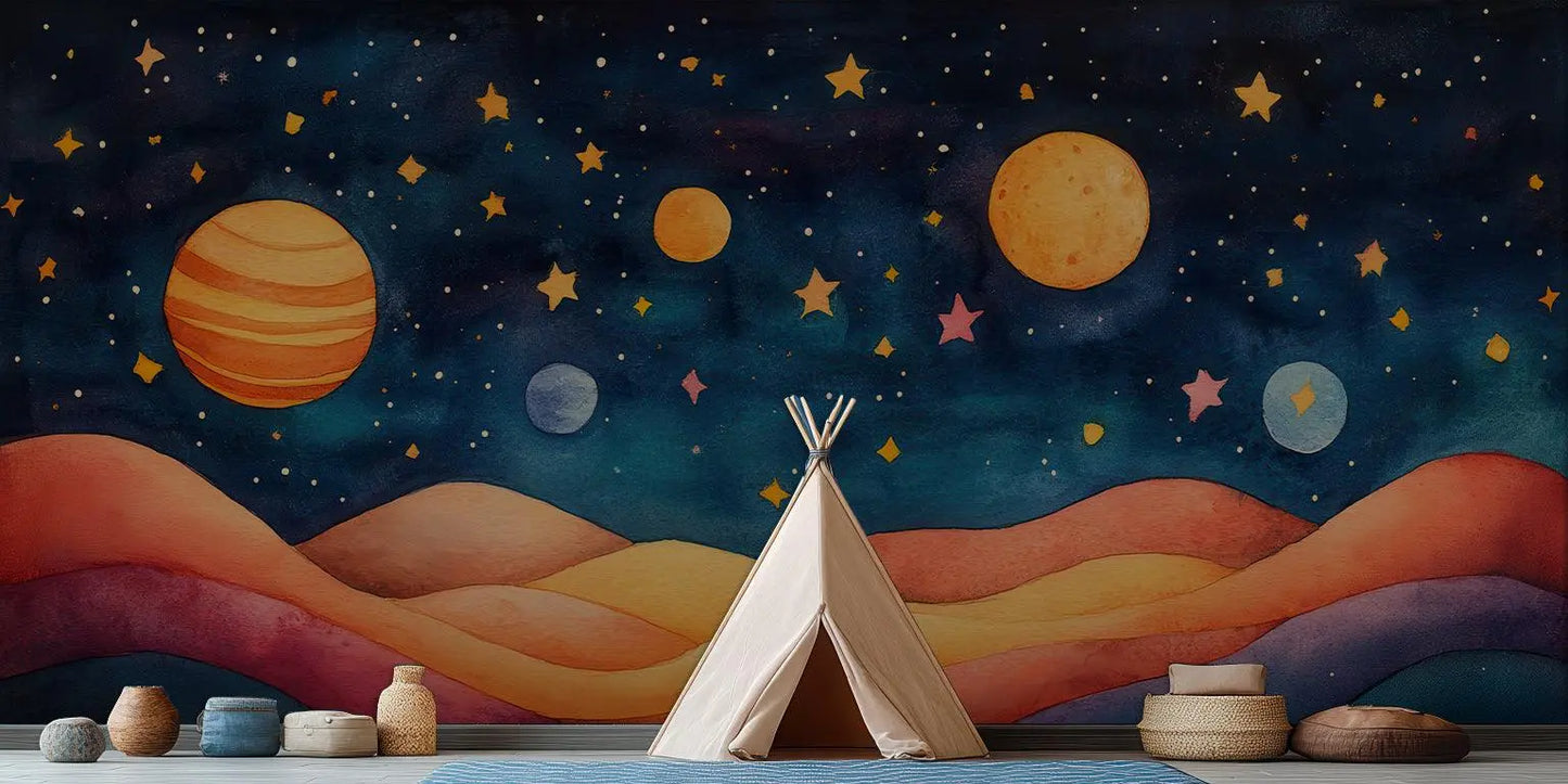 Planets and Stars wall art - XWALLX