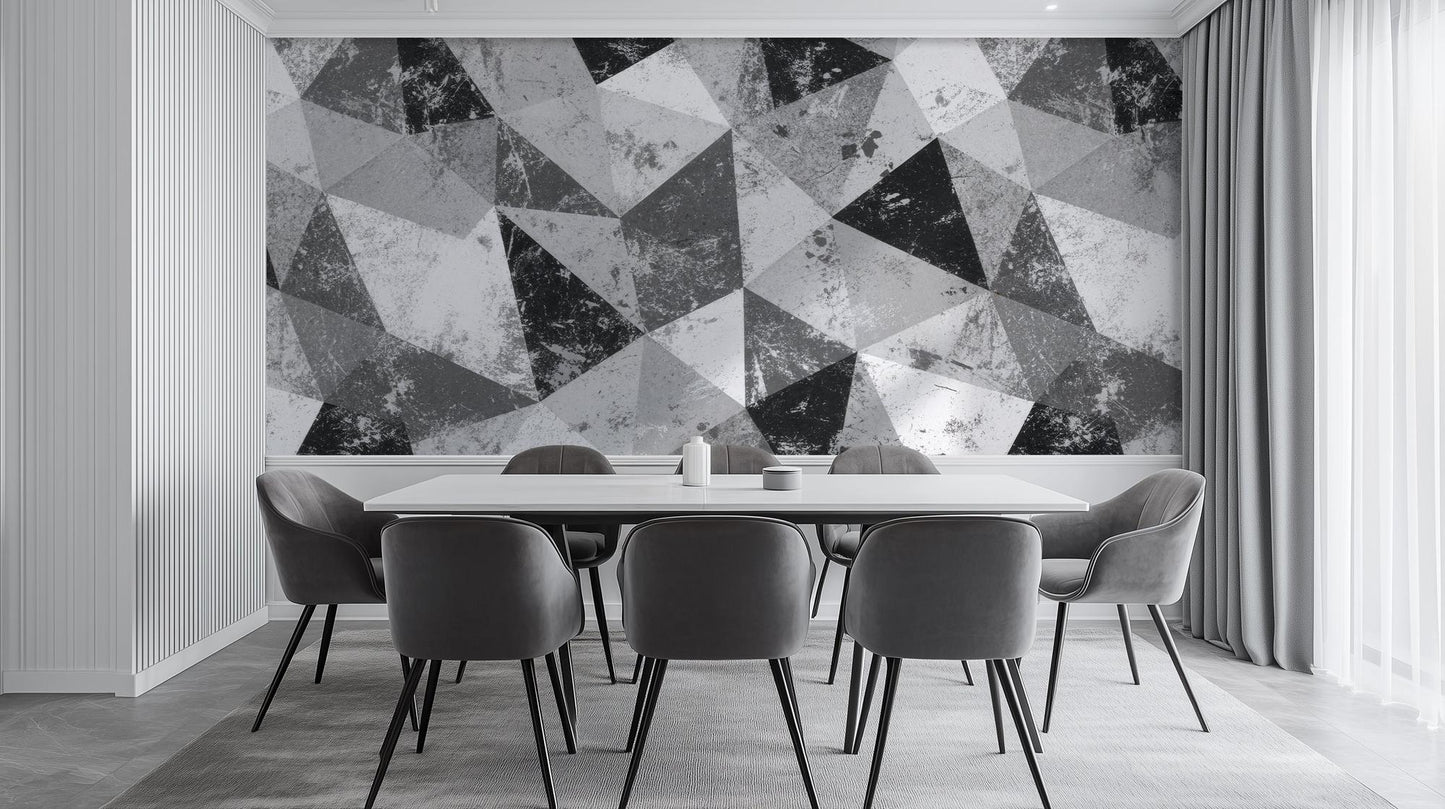 Modern Black & White wallpaper for Dining Room
