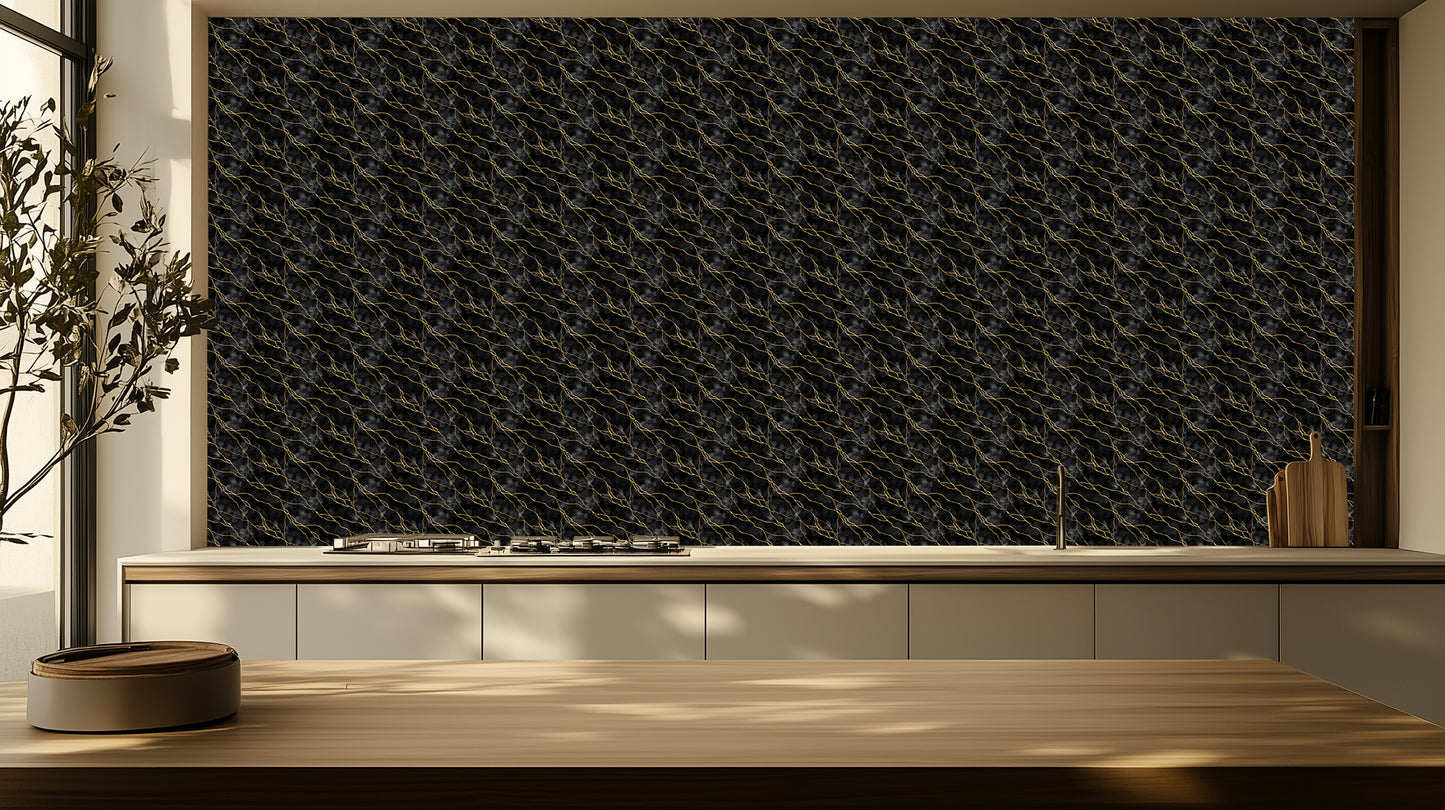 Abstract Gold Current wall decor - XWALLX