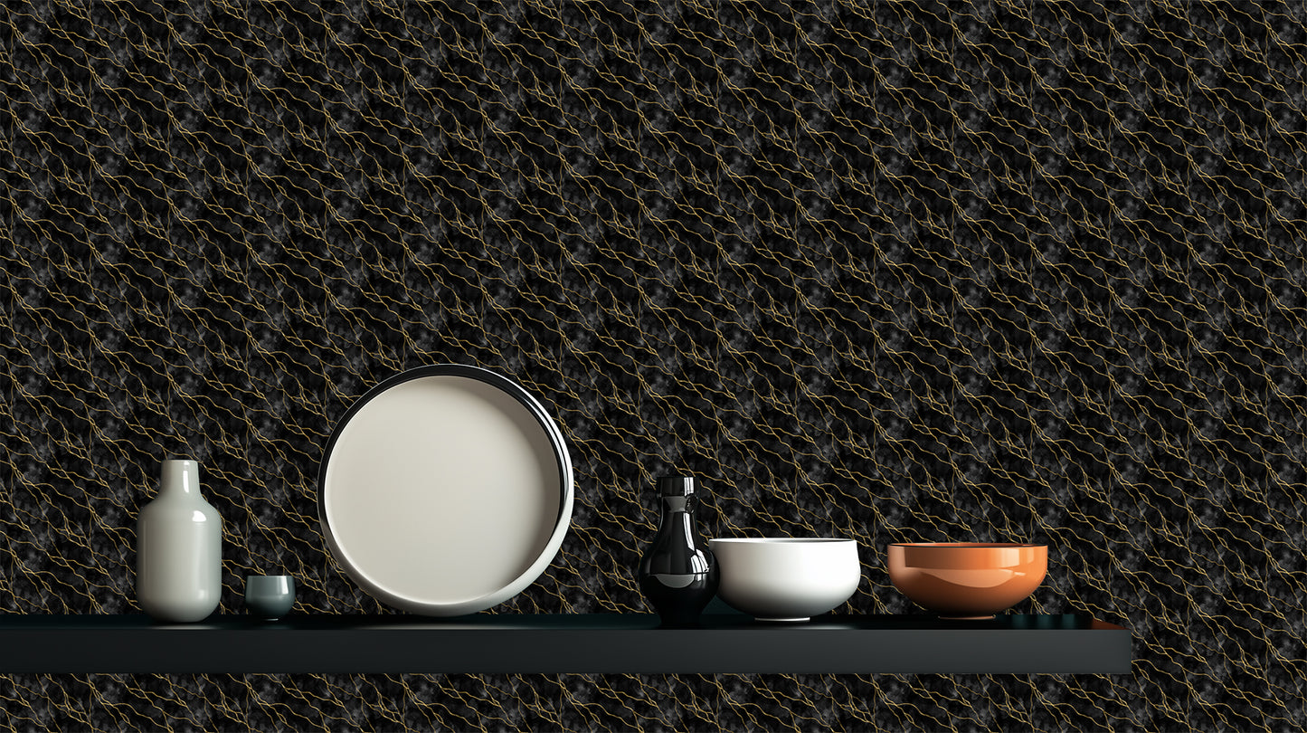 Abstract Gold Current wall art - XWALLX