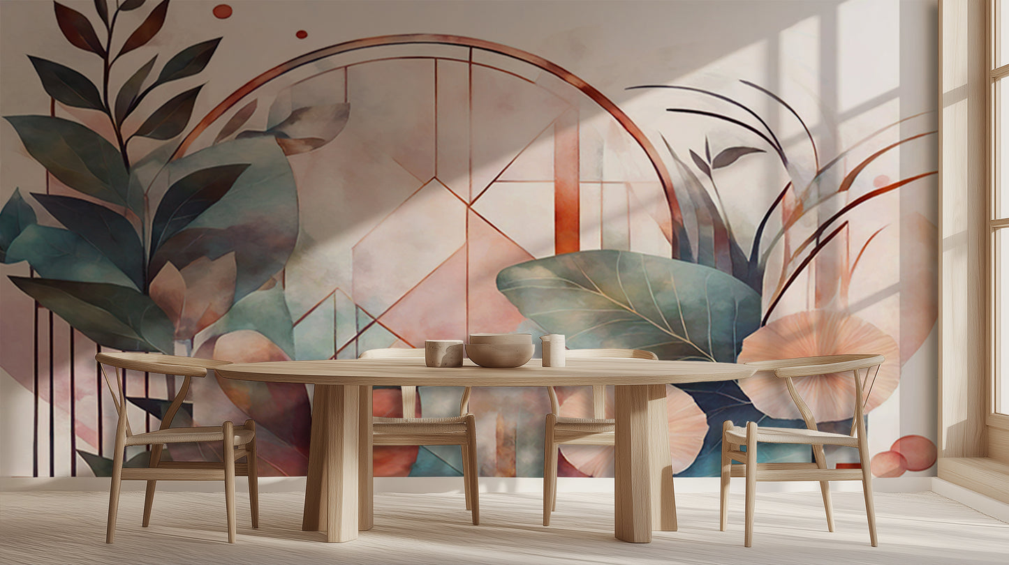 Abstract Flora Geometric wall art - XWALLX