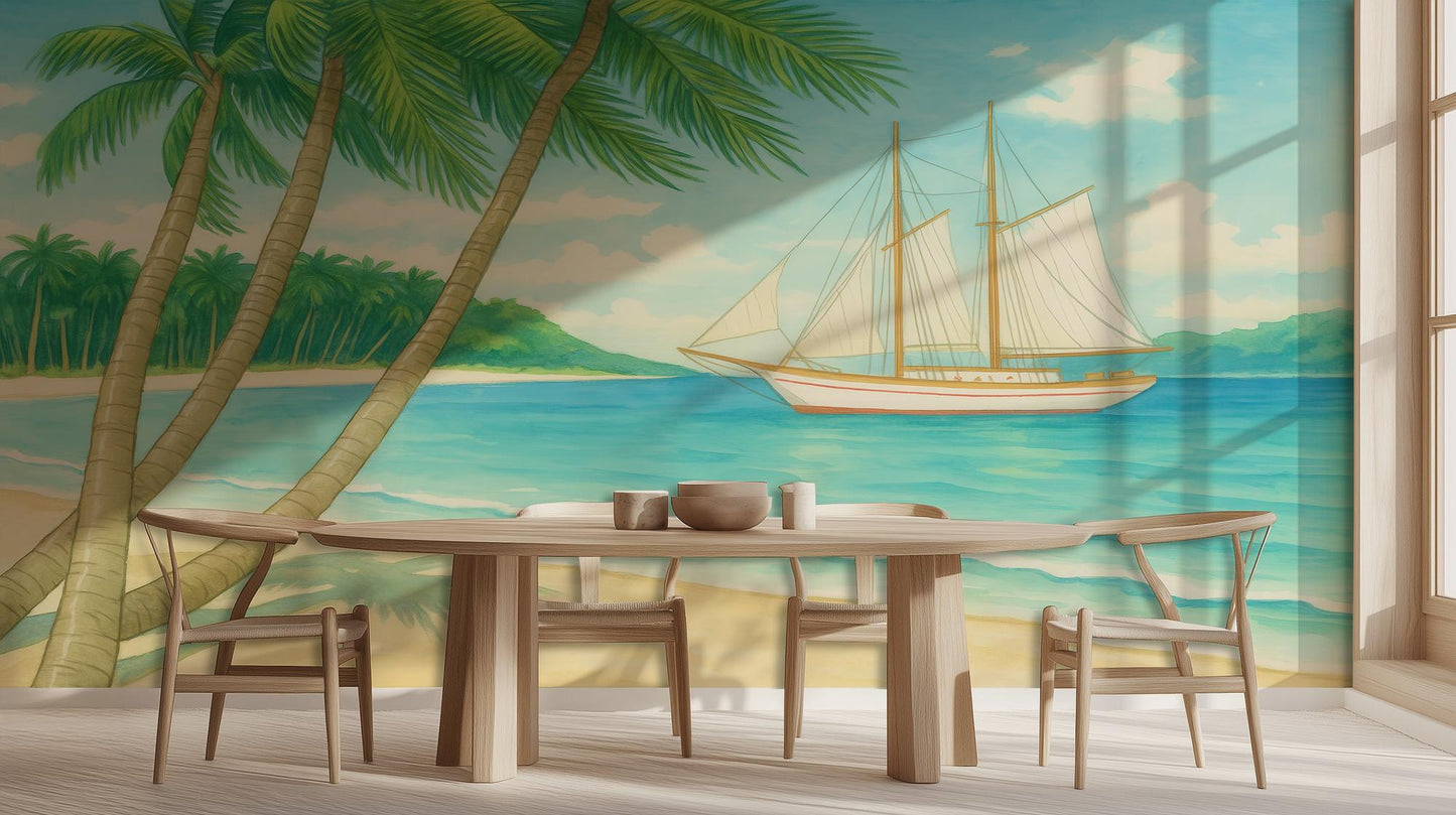 Coastal Light wallpaper for Dining Room