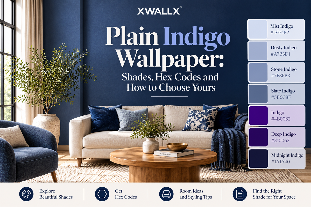Plain Indigo Wallpaper: Shades, Hex Codes and How to Choose Yours