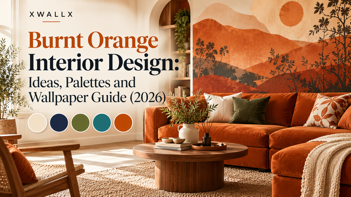 Burnt Orange Interior Design: Ideas, Palettes and Wallpaper Guide (2026)