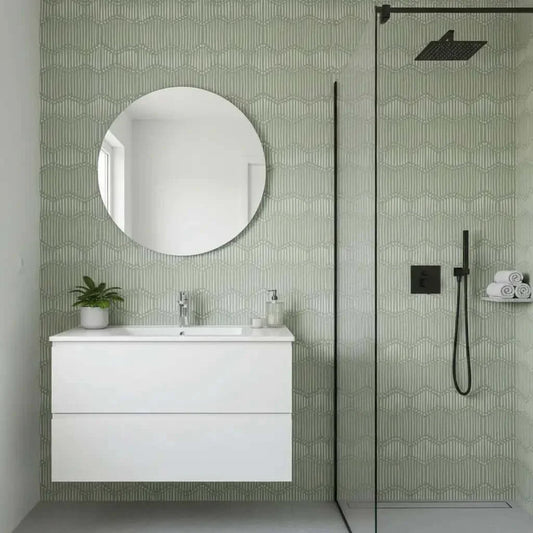 Bathroom Wallpaper Seam Strategy for Small Bathrooms