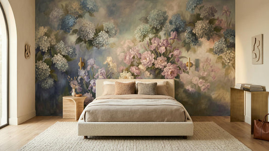 Pastel Floral Harmony Wallpaper