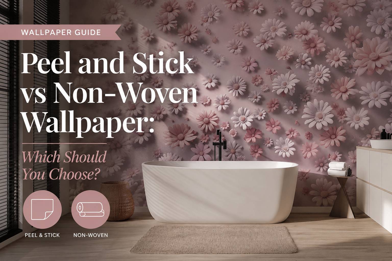 Peel and Stick vs Non-Woven Wallpaper