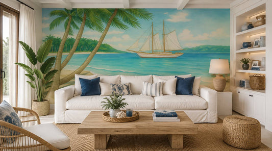 Summer Wallpaper Creates Light Without Feeling Empty