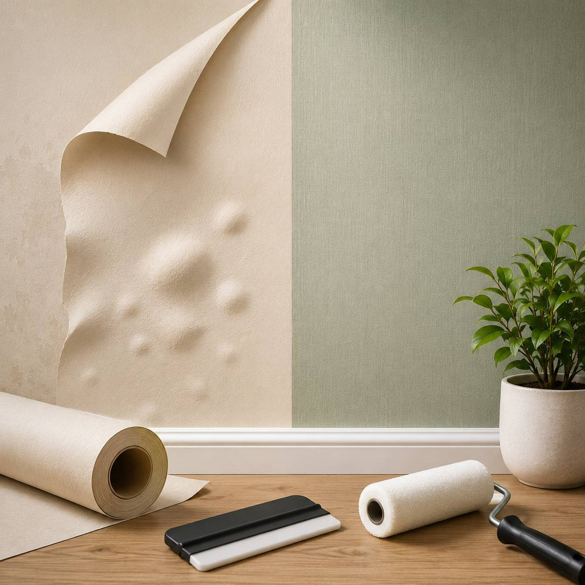 Wallpaper Peeling and Bubbling
