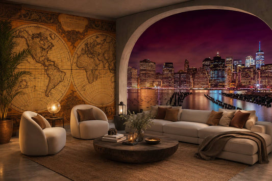 World Map Wallpaper and City Wallpaper