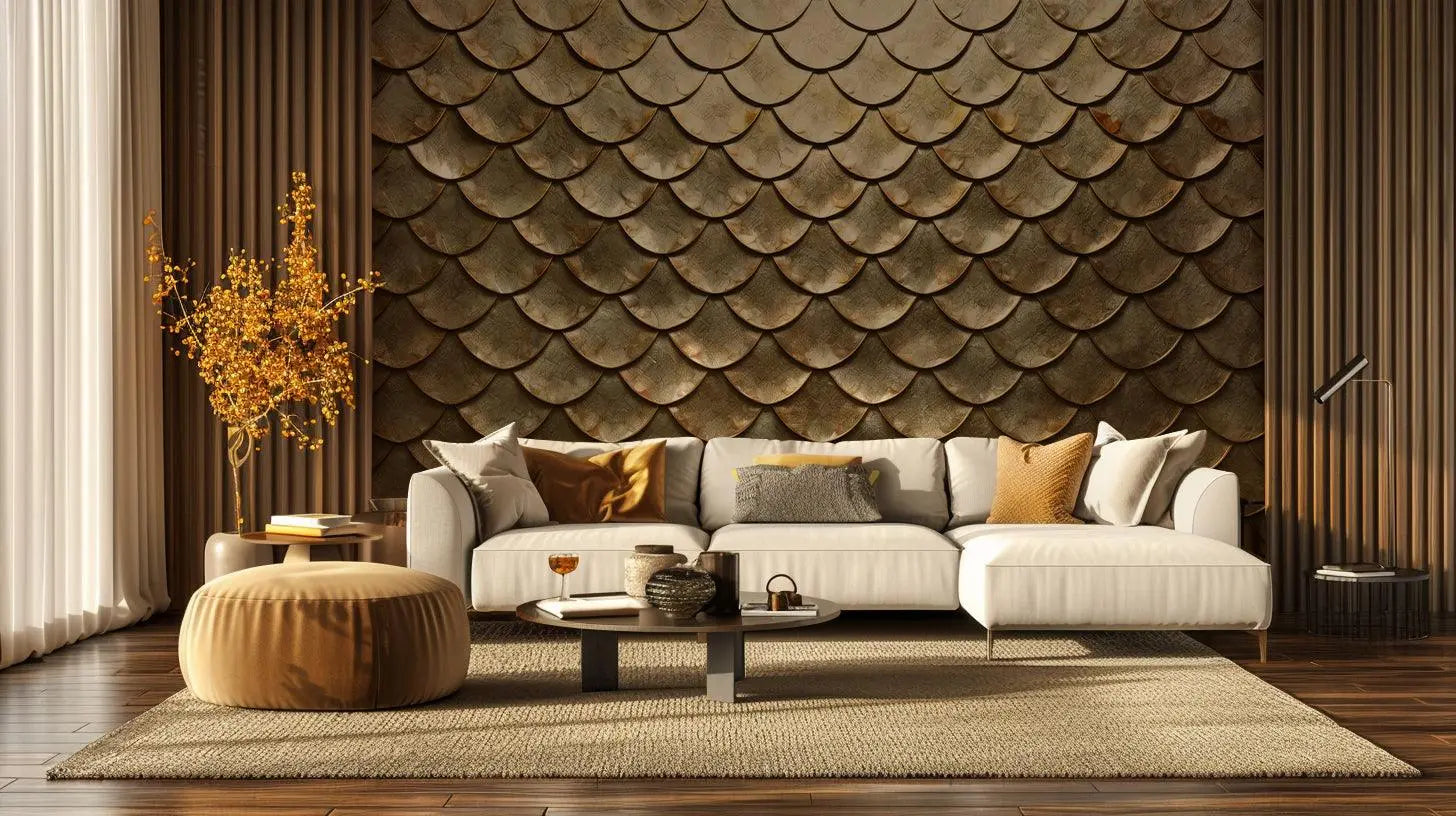 Copper Wallpaper Mural