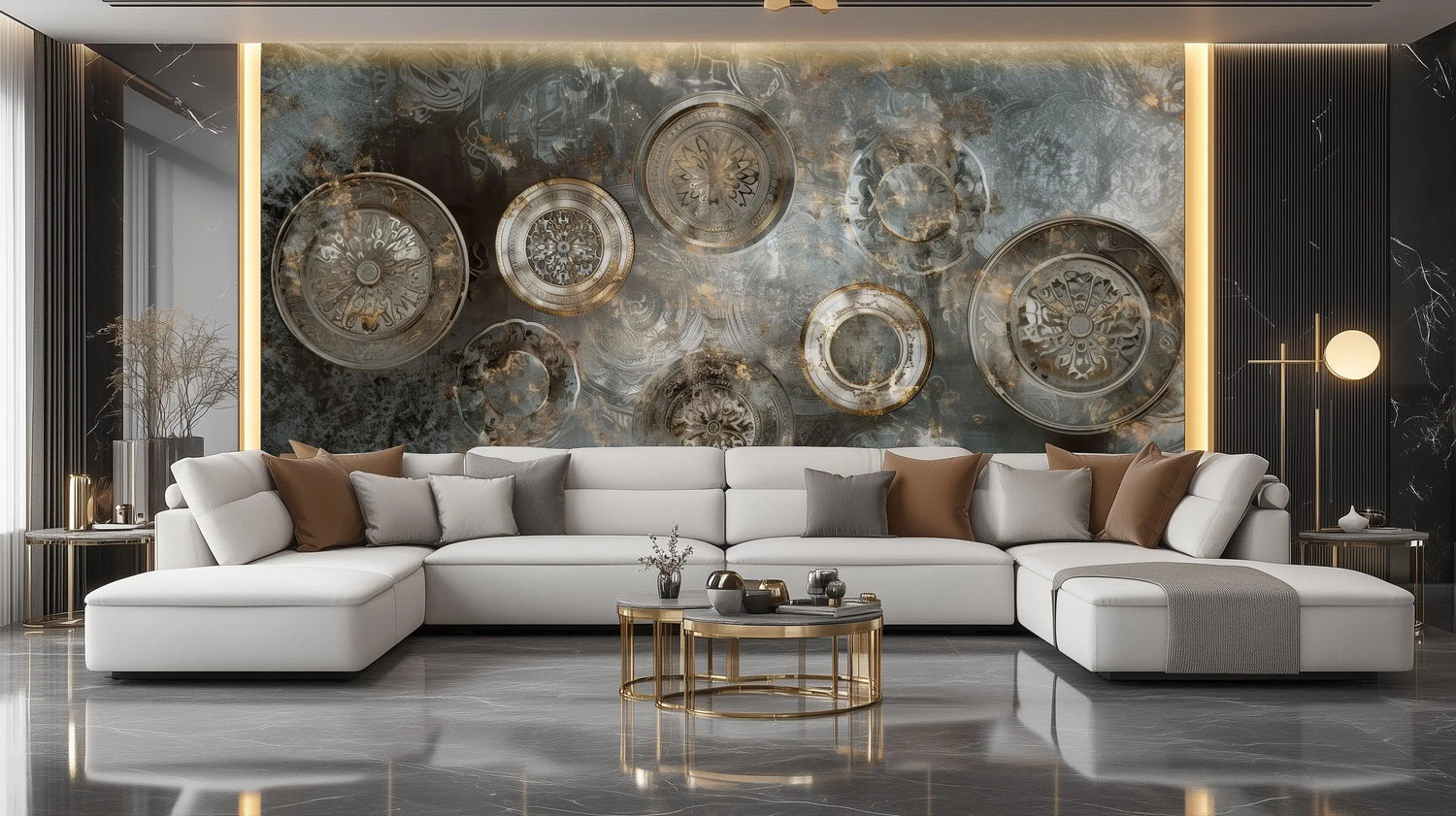 Damask Wallpaper Mural