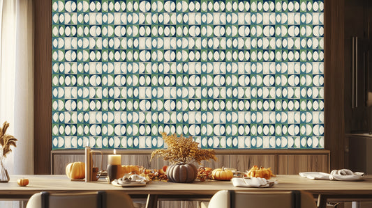 Modern Italian Villa Aqua Green Moons