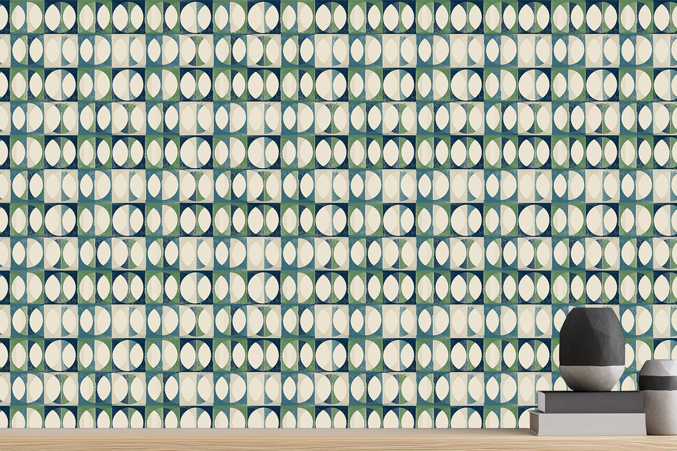 Modern Italian Villa Aqua Green Moons