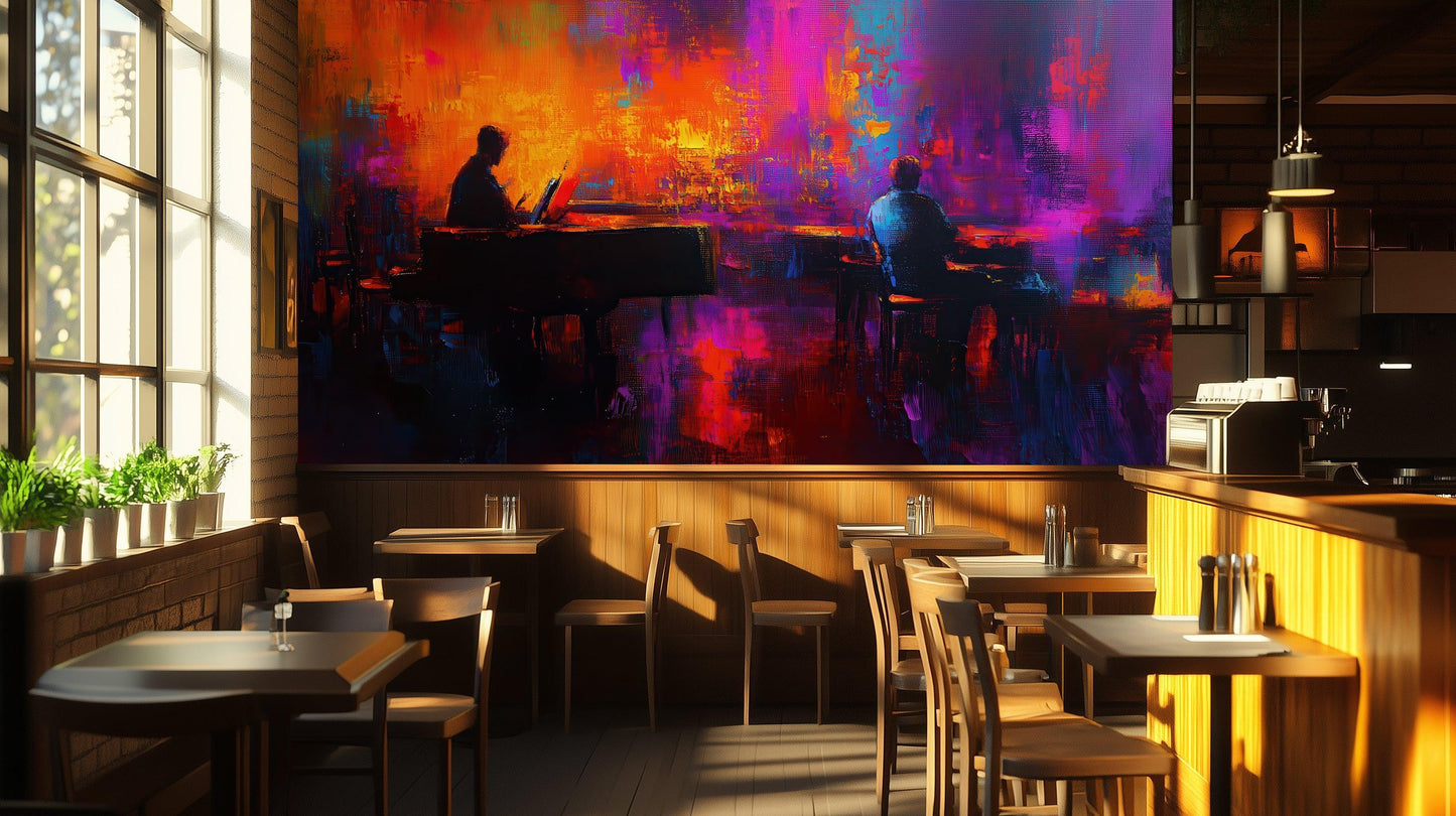 Abstract Piano wallpaper mural - XWALLX