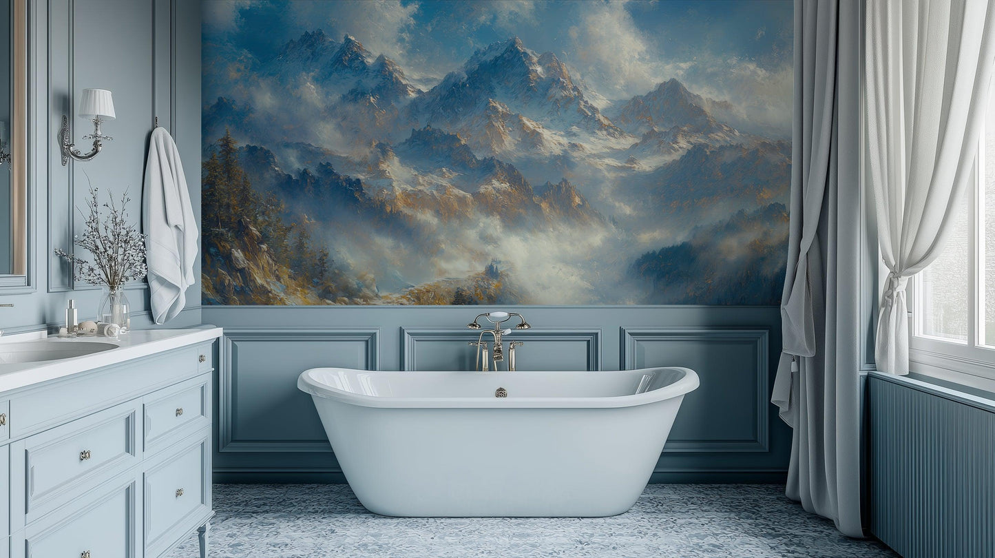 Alpine Landscape wallpaper mural - XWALLX