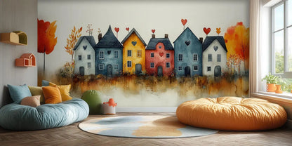 Heart Themed wallpaper mural - XWALLX