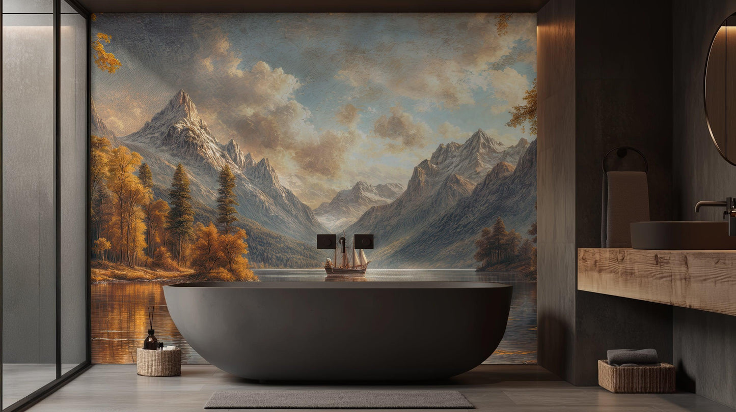 Mountain Landscape wallpaper mural - XWALLX