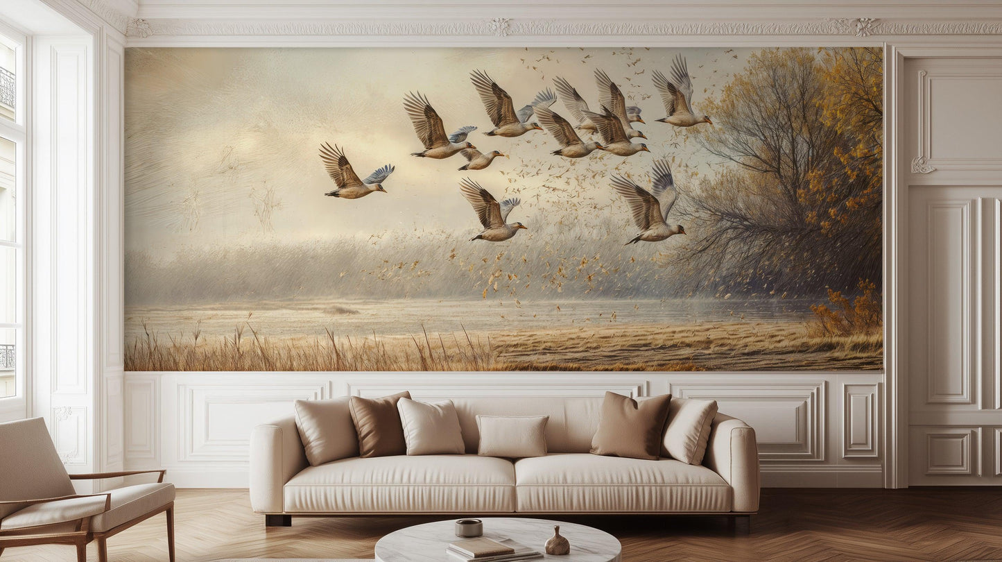 Birds In Flight wall mural - XWALLX