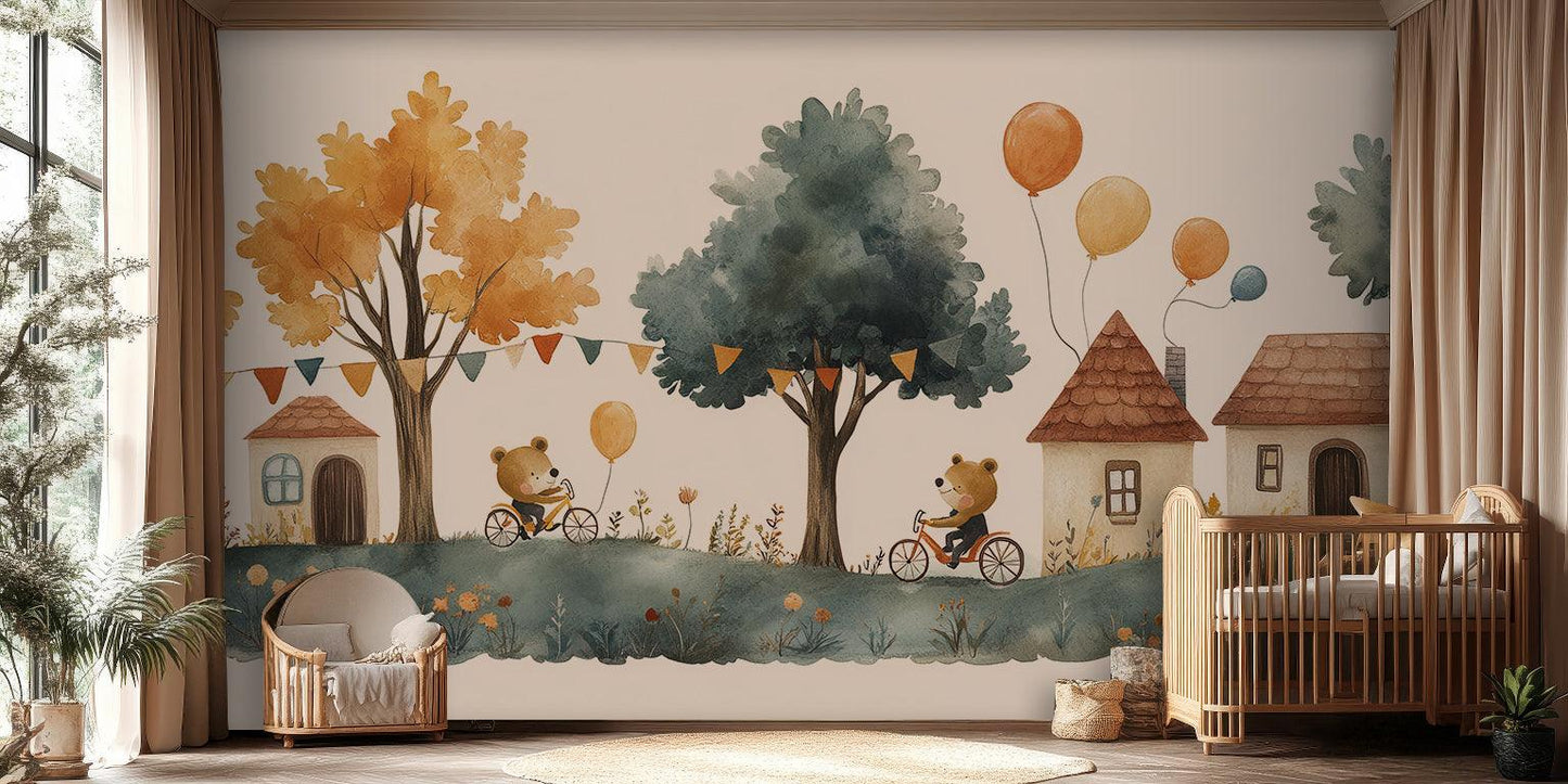 Bear Themed wall mural - XWALLX