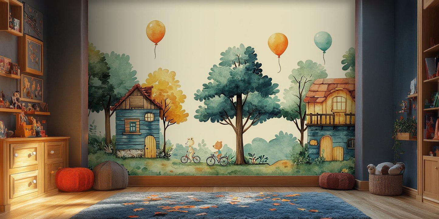 Playful Animal wallpaper mural - XWALLX