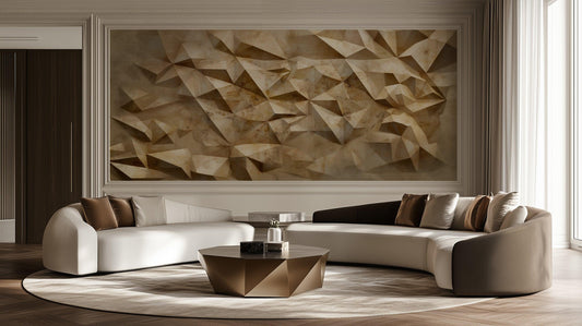 3D Geometric wall mural - XWALLX