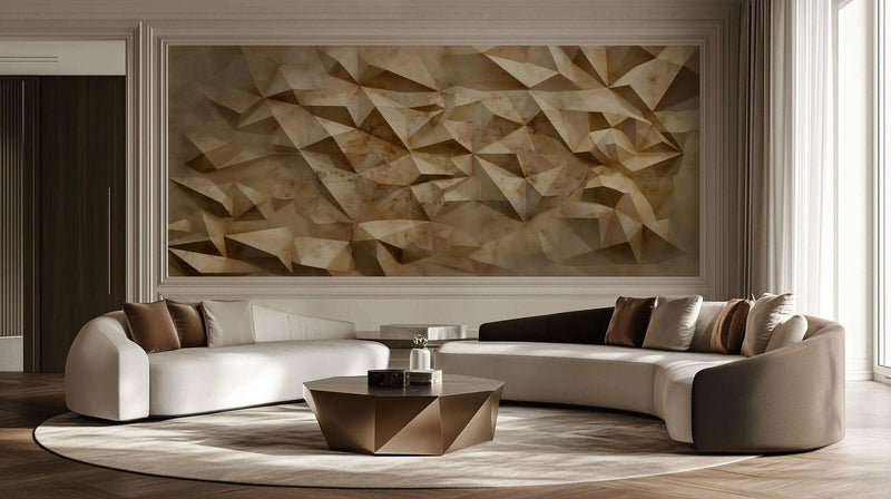 3D Geometrik Duvar posteri - XWALLX