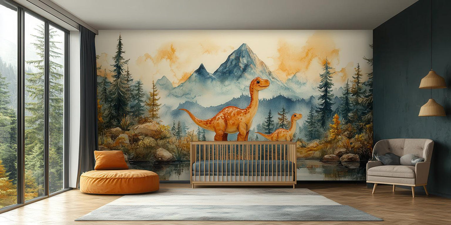 Dinosaur Family wallpaper mural - XWALLX