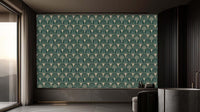 Art Deco Fan Pattern wall mural 
