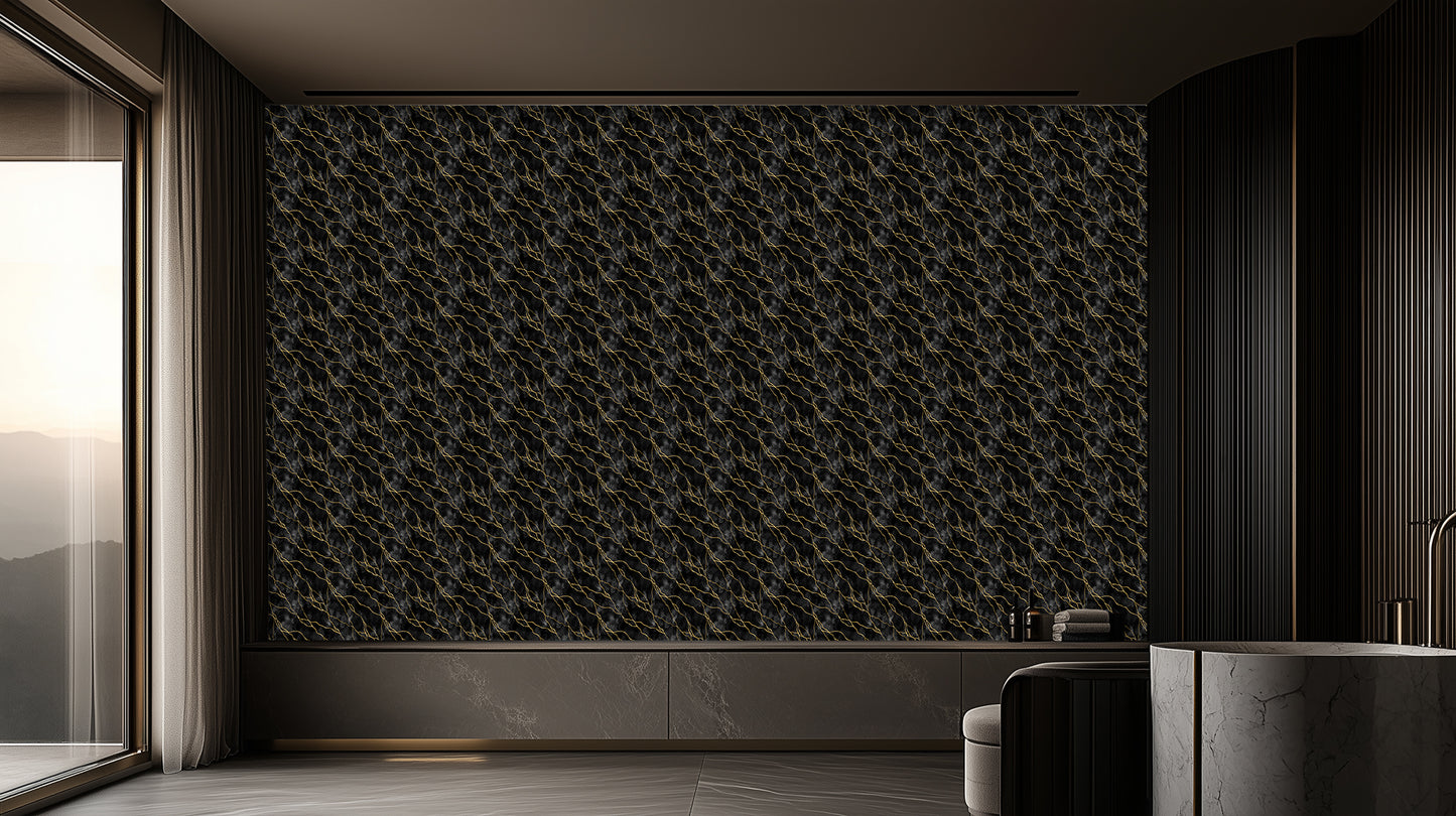 Golden Vein Abstract wall mural - XWALLX
