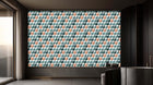 3D wallpaper copper Cubes Geometric wall mural 