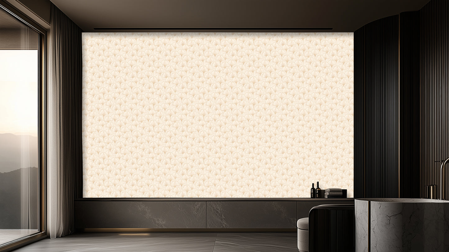 Golden Ginkgo Leaf wall mural Mural wall mural - XWALLX