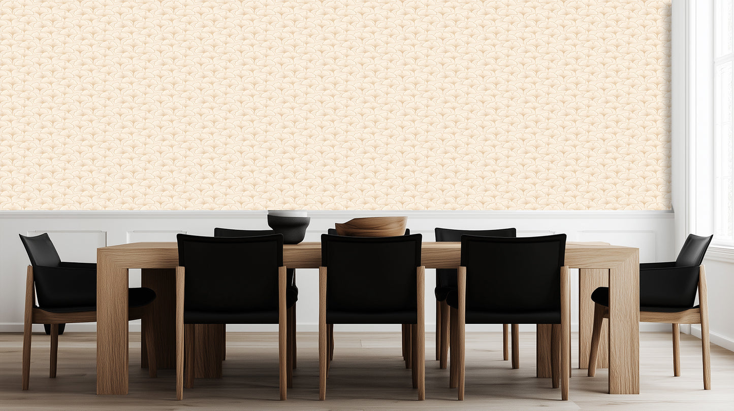 Golden Ginkgo Leaf wall mural Mural wallpaper mural - XWALLX